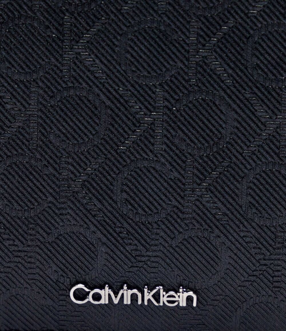 Portafoglio con portamonete Calvin Klein CK MUST MONO BIFOLD 5CC W/COI Nero - Foto 5