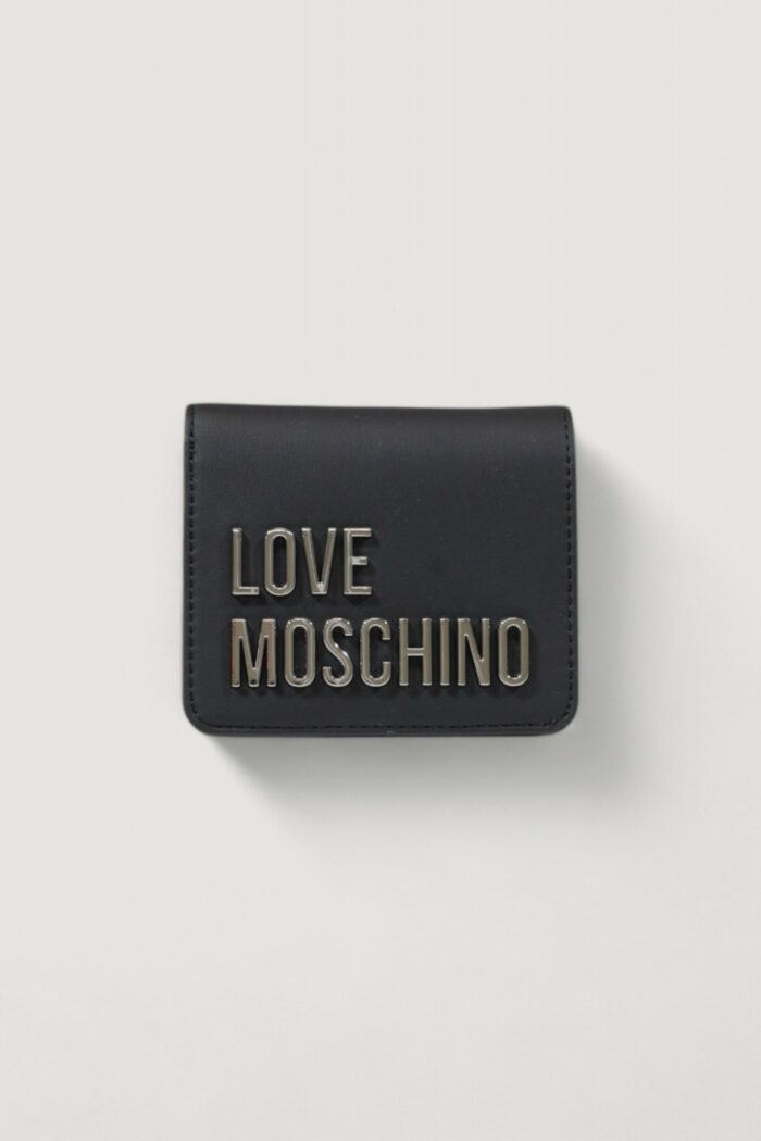 Portafoglio piccolo Love Moschino  Antracite