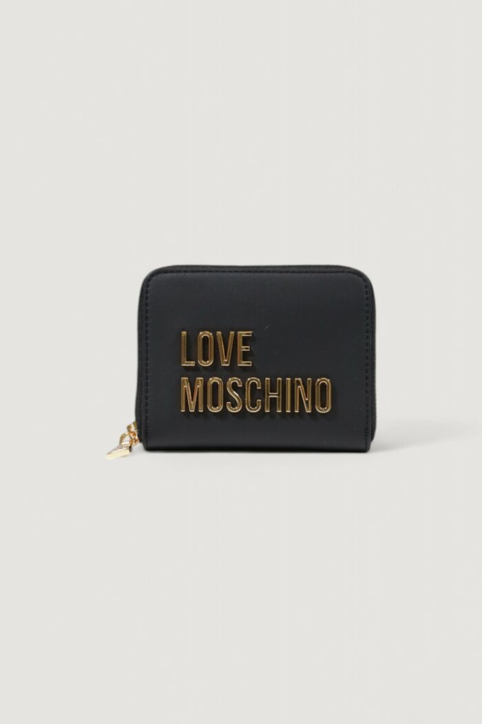 Portafoglio piccolo Love Moschino  Black gold