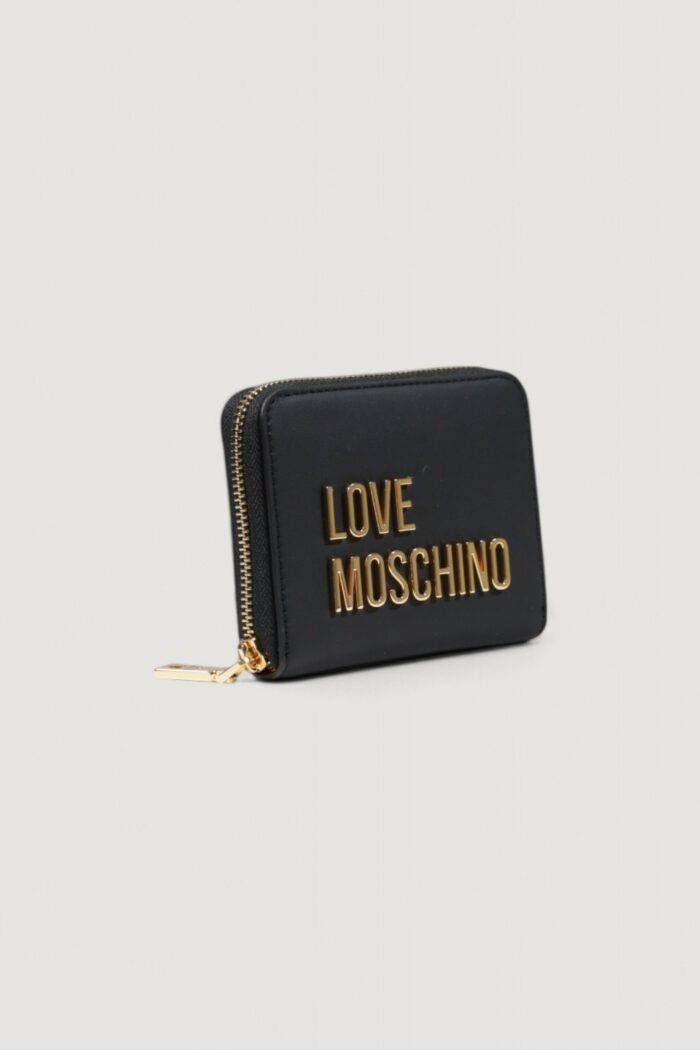 Portafoglio piccolo Love Moschino  Black gold