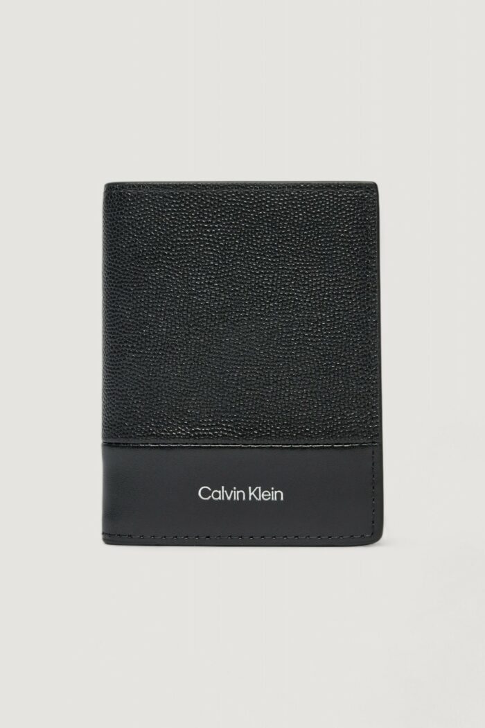 Portafoglio senza portamonete Calvin Klein CK MUST BIFOLD 10CC Nero