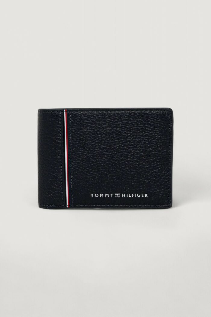 Portafoglio senza portamonete Tommy Hilfiger TH CORP MINI CC Nero