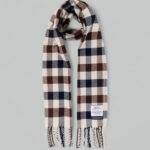 Sciarpa Aquascutum CLUB CHECK SCARF MACRO Beige - Foto 1