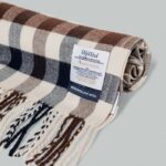 Sciarpa Aquascutum CLUB CHECK SCARF MACRO Beige - Foto 2