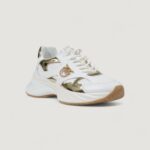 Sneakers Pinko ARIEL 15 - SPREADING/MESH/MIRROR Bianco - Oro - Foto 2