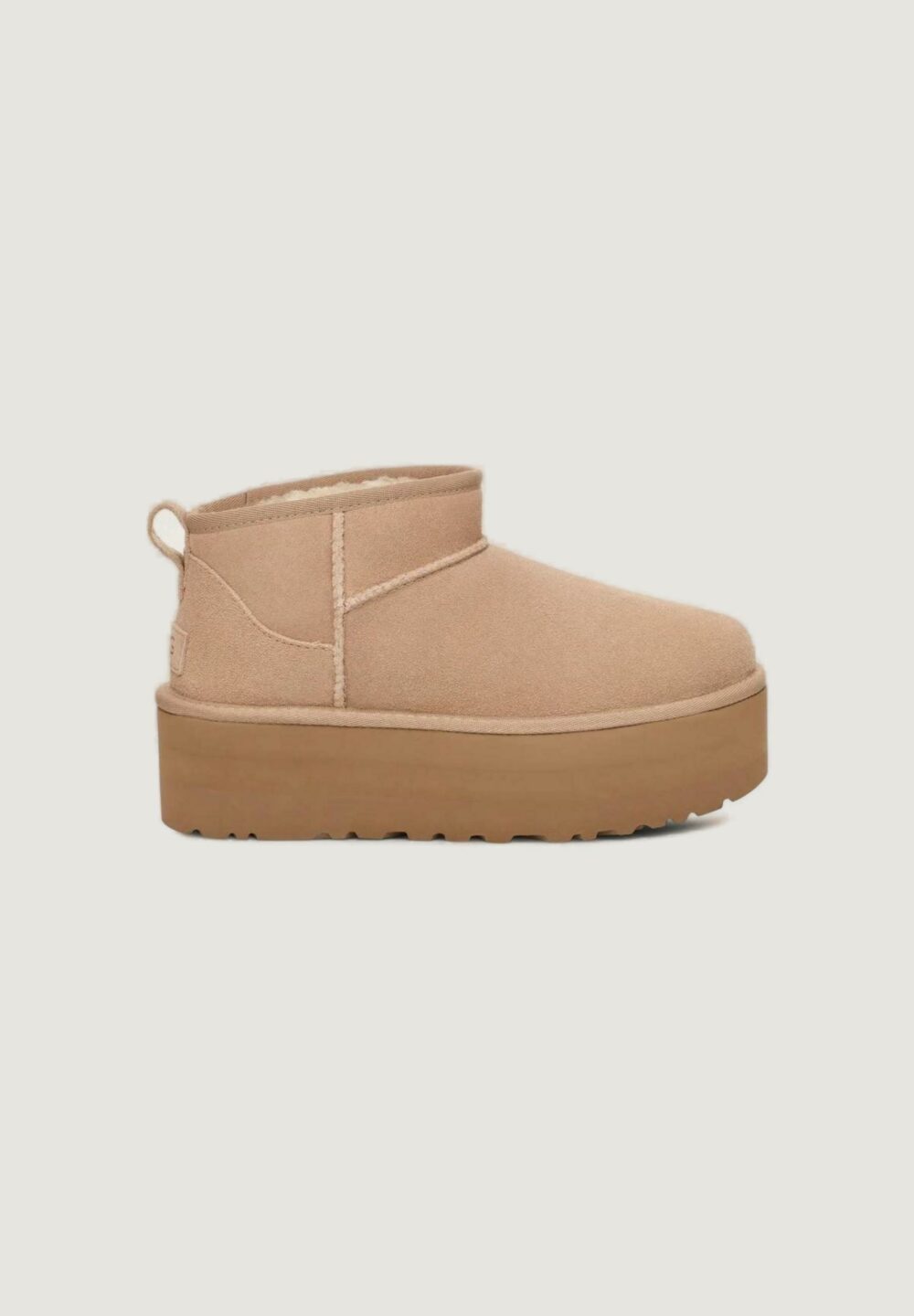 Stivali UGG CLASSIC ULTRA MINI PLATFORM Beige chiaro - Foto 1