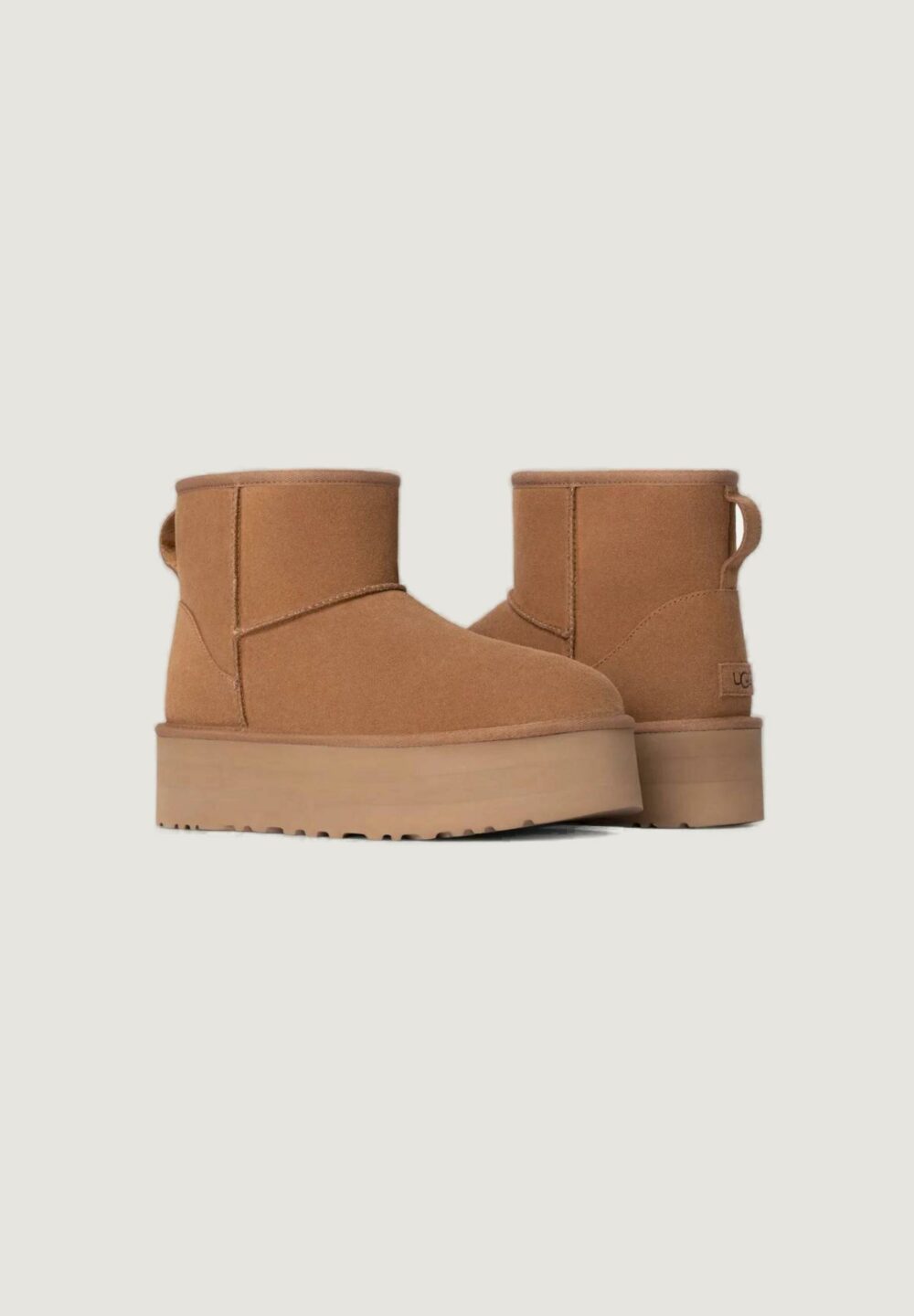 Stivali UGG CLASSIC MINI PLATFORM I23 Beige scuro - Foto 2