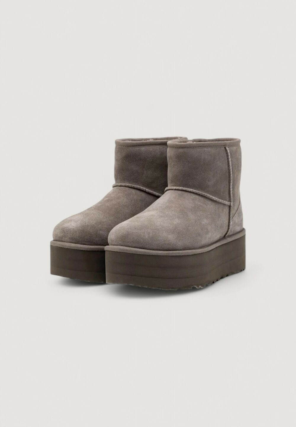 Stivali UGG CLASSIC MINI PLATFORM I23 Grigio - Foto 5