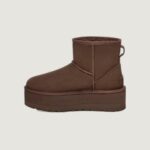 Stivali UGG CLASSIC MINI PLATFORM I23 Marrone - Foto 5