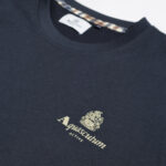 T-shirt Aquascutum ACTIVE SMALL LOGO T-SHIRT Blu - Foto 3