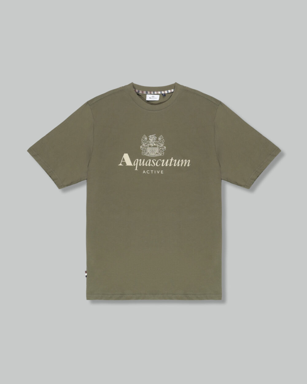 T-shirt Aquascutum ACTIVE BIG LOGO T-SHIRT Verde Oliva - Foto 1