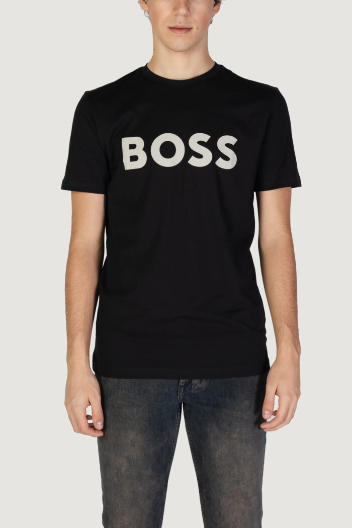 T-shirt Boss THINKING 1 Nero – Grigio