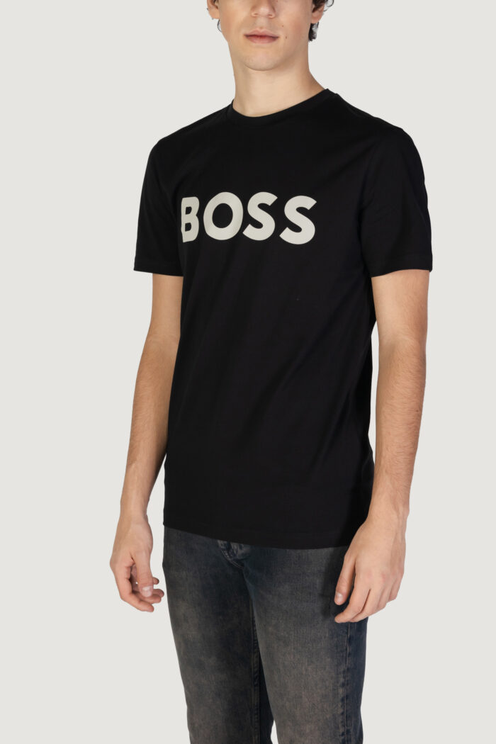 T-shirt Boss THINKING 1 Nero – Grigio