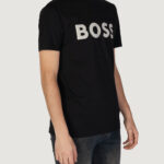 T-shirt Boss THINKING 1 Nero - Grigio - Foto 4