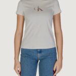 T-shirt Calvin Klein Jeans GRADIENT CK TEE Beige - Foto 1