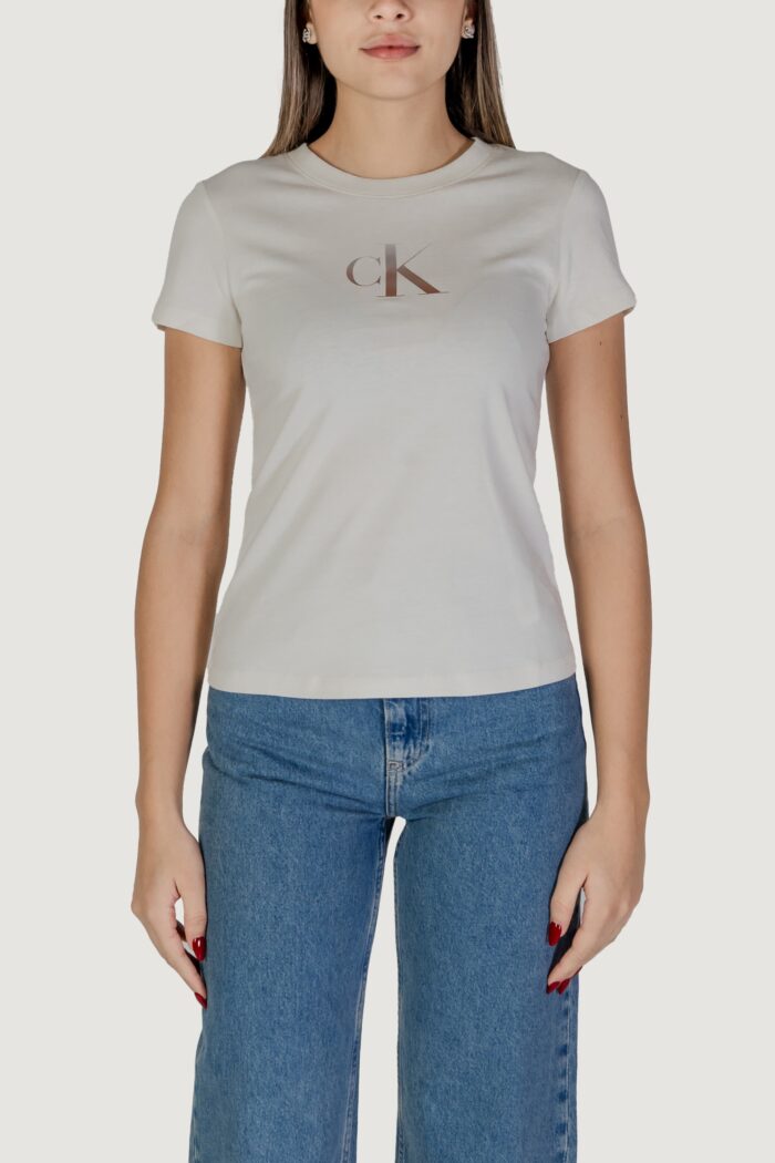 T-shirt Calvin Klein GRADIENT CK TEE Beige