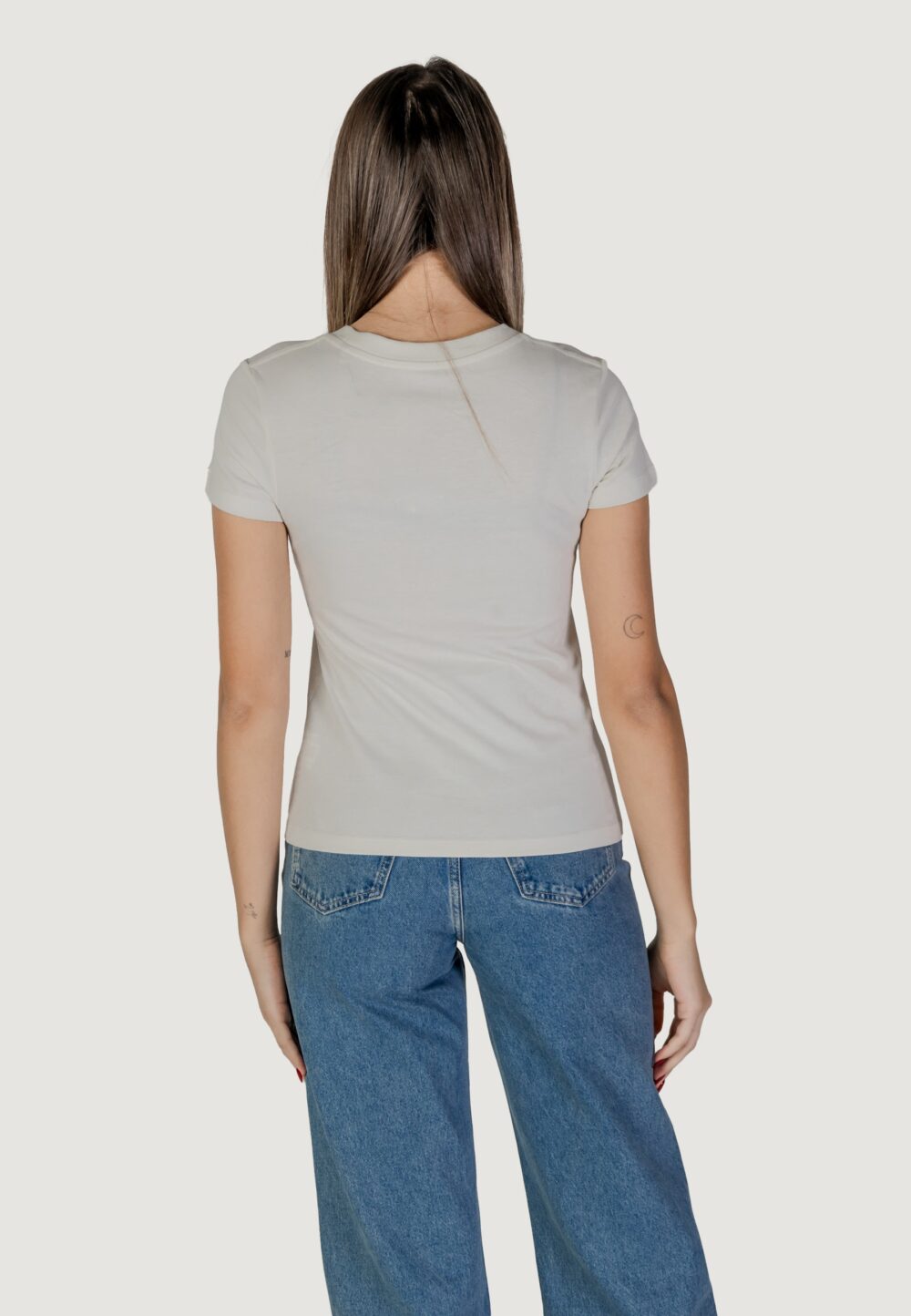 T-shirt Calvin Klein Jeans GRADIENT CK TEE Beige - Foto 4