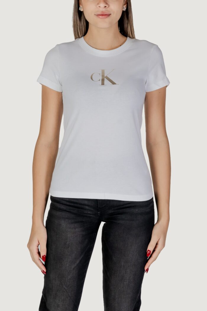 T-shirt Calvin Klein GRADIENT CK TEE Bianco