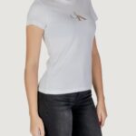 T-shirt Calvin Klein Jeans GRADIENT CK TEE Bianco - Foto 3