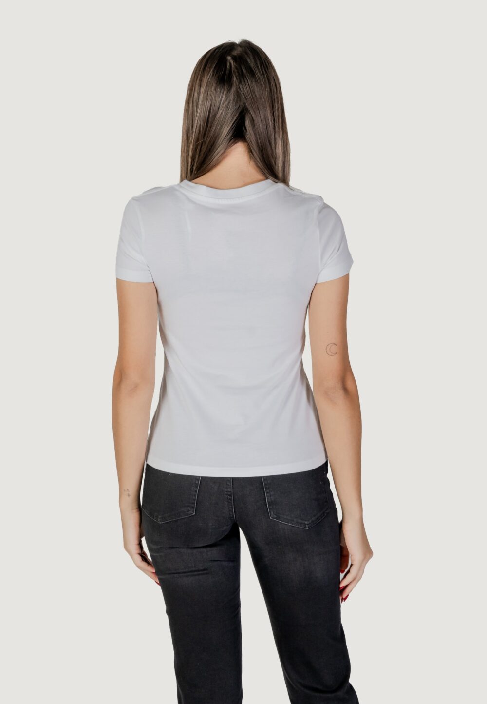 T-shirt Calvin Klein Jeans GRADIENT CK TEE Bianco - Foto 4