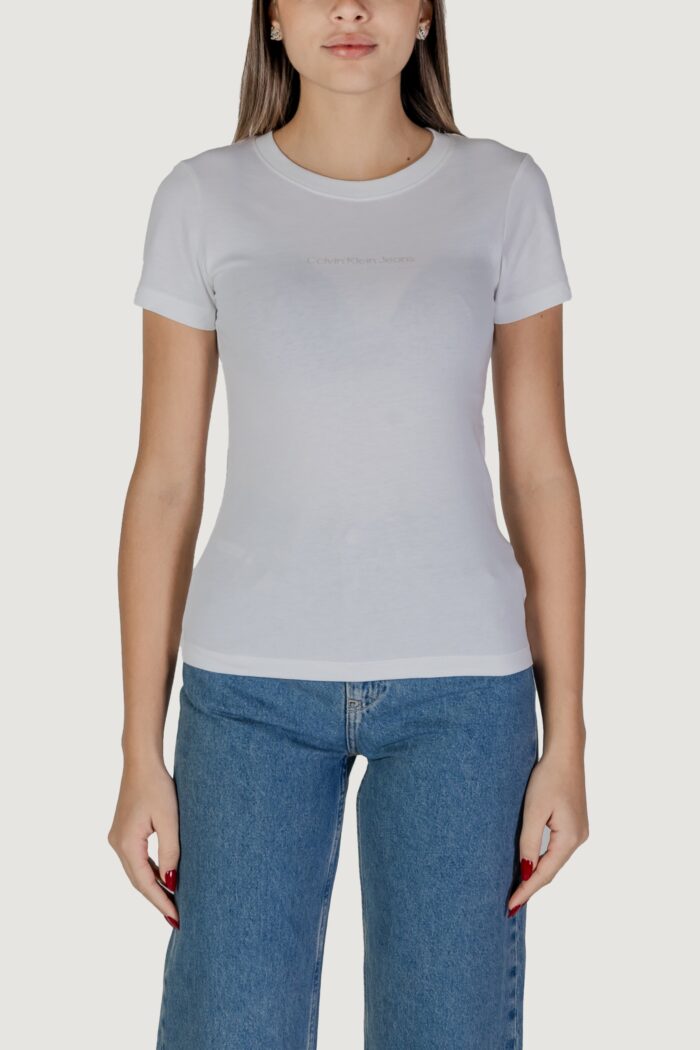 T-shirt Calvin Klein INSTITUTIONAL GRAPHIC Bianco