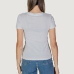 T-shirt Calvin Klein Jeans INSTITUTIONAL GRAPHIC Bianco - Foto 4