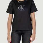 T-shirt Calvin Klein Jeans EMBROIDERED MONOLOGO Nero - Foto 1