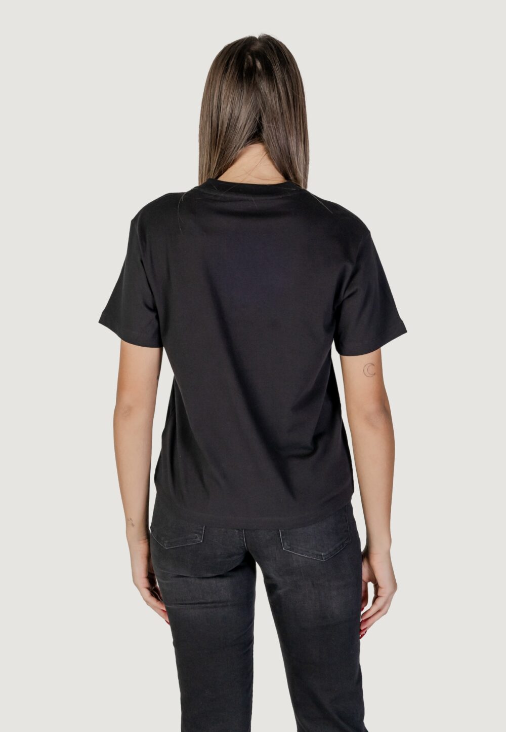 T-shirt Calvin Klein Jeans EMBROIDERED MONOLOGO Nero - Foto 4