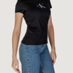 T-shirt Calvin Klein Jeans GRADIENT CK TEE Nero - Foto 3