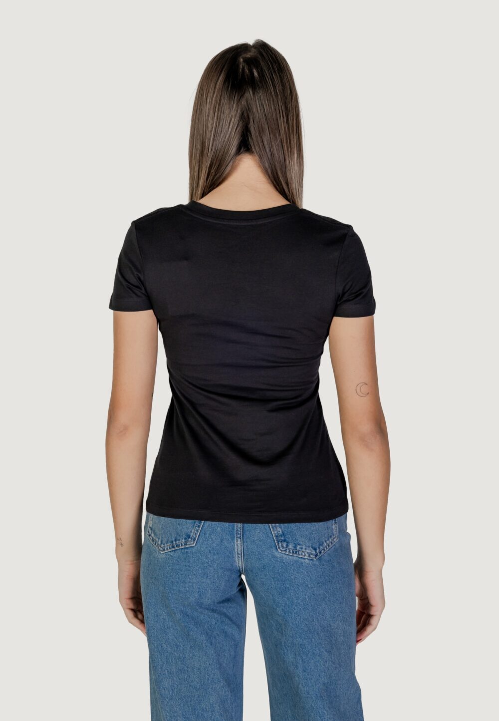 T-shirt Calvin Klein Jeans GRADIENT CK TEE Nero - Foto 4