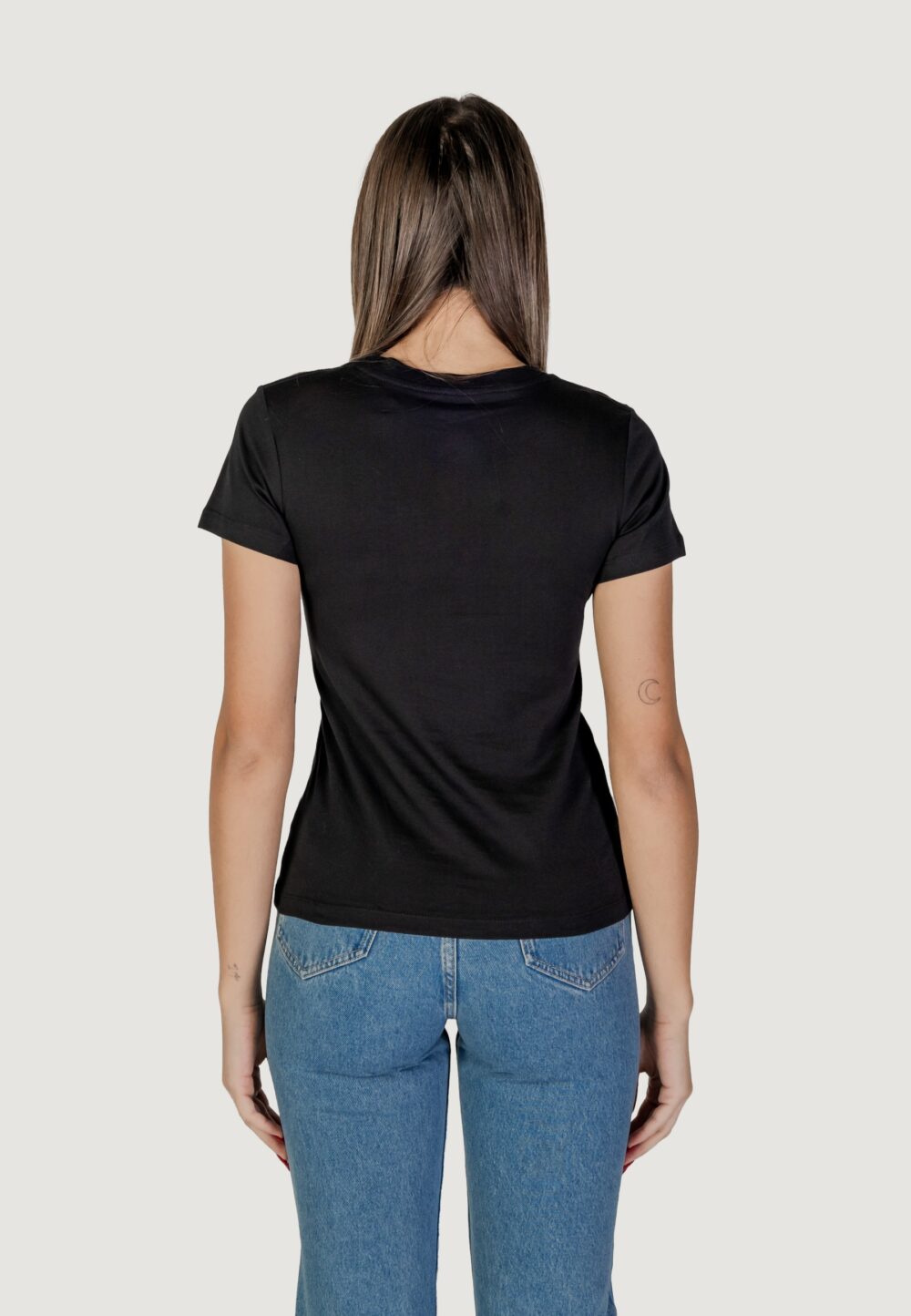 T-shirt Calvin Klein Jeans INSTITUTIONAL GRAPHIC Nero - Foto 4