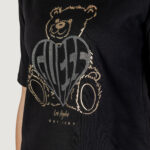 T-shirt Guess Active RHINESTONE BEAR BOXY Nero - Foto 5