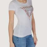 T-shirt Guess SS CN CHEETA LOGO Bianco - Foto 2