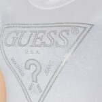 T-shirt Guess SS CN SHINY TRIANGLE Bianco - Foto 5