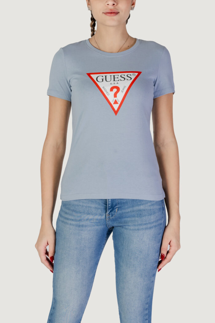 T-shirt Guess SS CN ORIGINAL TEE Celeste