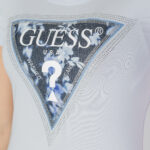 T-shirt Guess SS CN TRIANGLE FLOWER Celeste - Foto 5