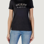 T-shirt Guess MARGOT SS Nero - Foto 1