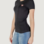 T-shirt Guess SS CN MINI TRIANGLE Nero - Foto 1