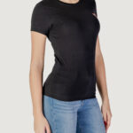 T-shirt Guess SS CN MINI TRIANGLE Nero - Foto 3