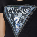 T-shirt Guess SS CN TRIANGLE FLOWER Nero - Foto 5