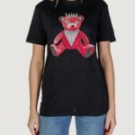 T-shirt Guess SS PINK BEAR NEW Nero - Foto 5