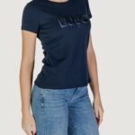 T-shirt Liu-Jo ECS MODA M/C Blue scuro - Foto 3