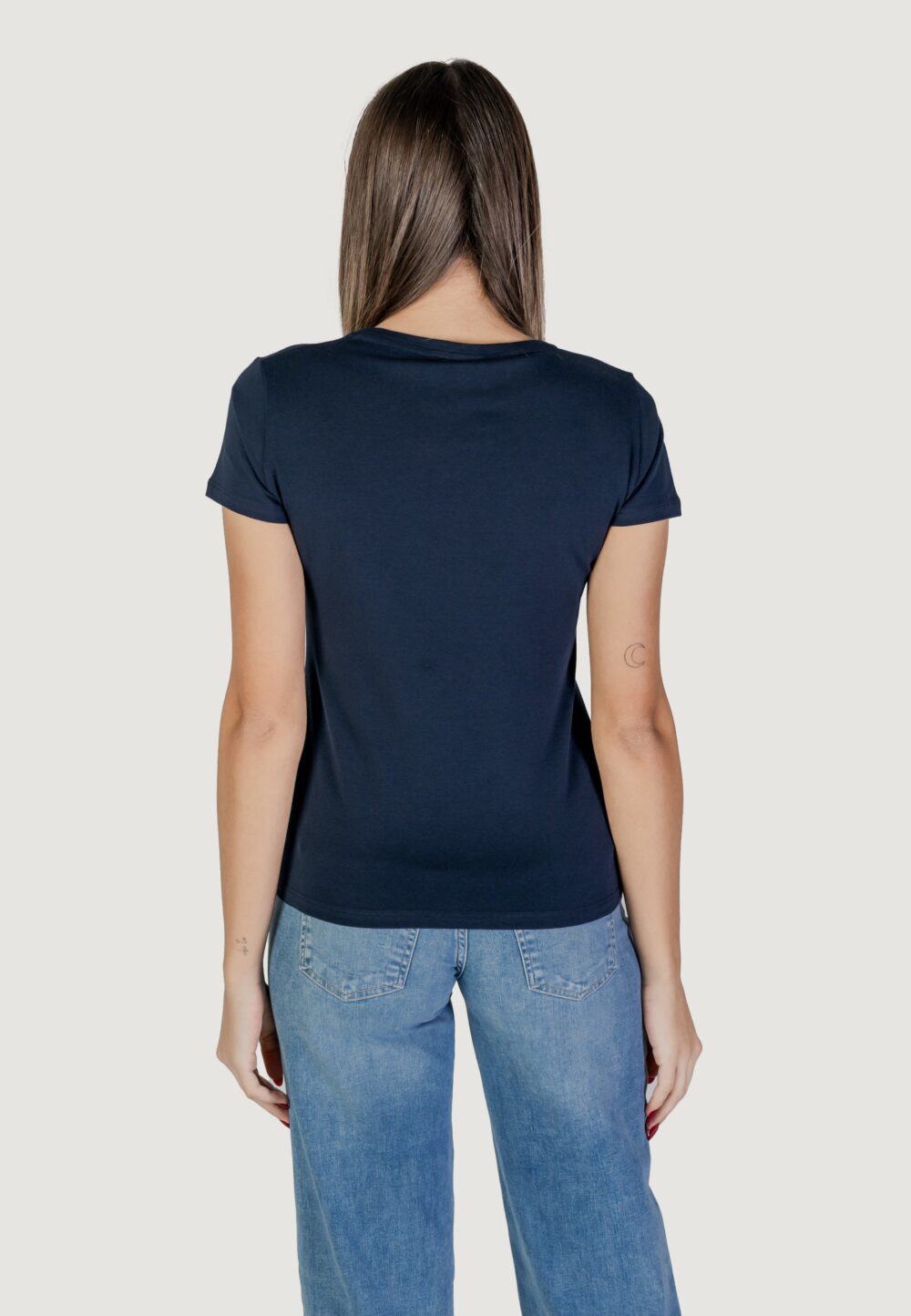 T-shirt Liu-Jo ECS MODA M/C Blue scuro - Foto 4