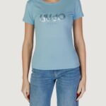 T-shirt Liu-Jo ECS MODA M/C Celeste - Foto 1