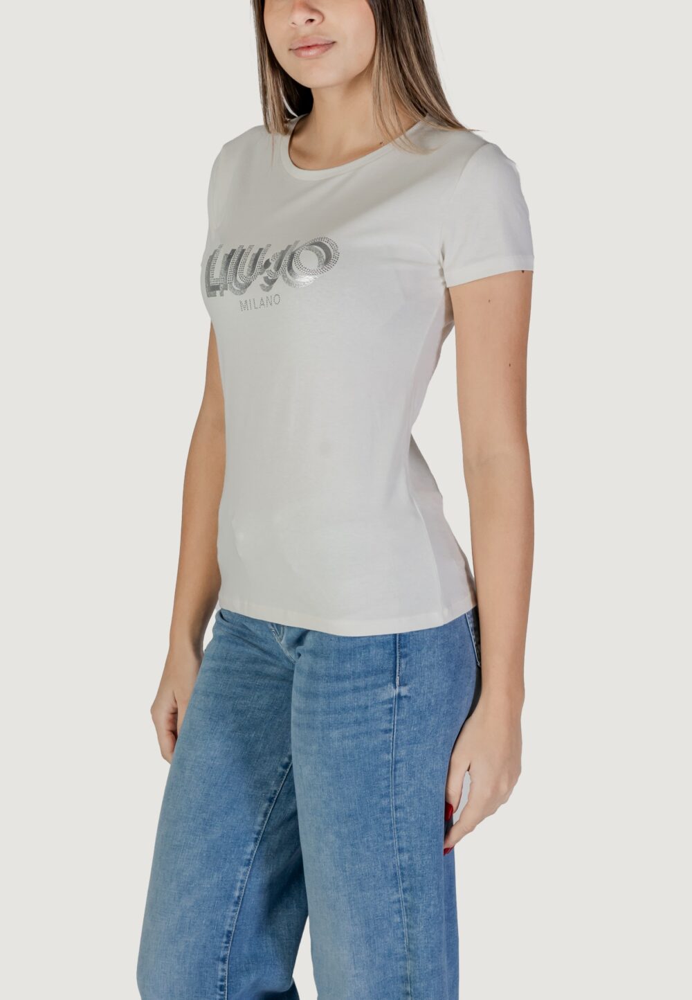 T-shirt Liu-Jo ECS MODA M/C Latte - Foto 2