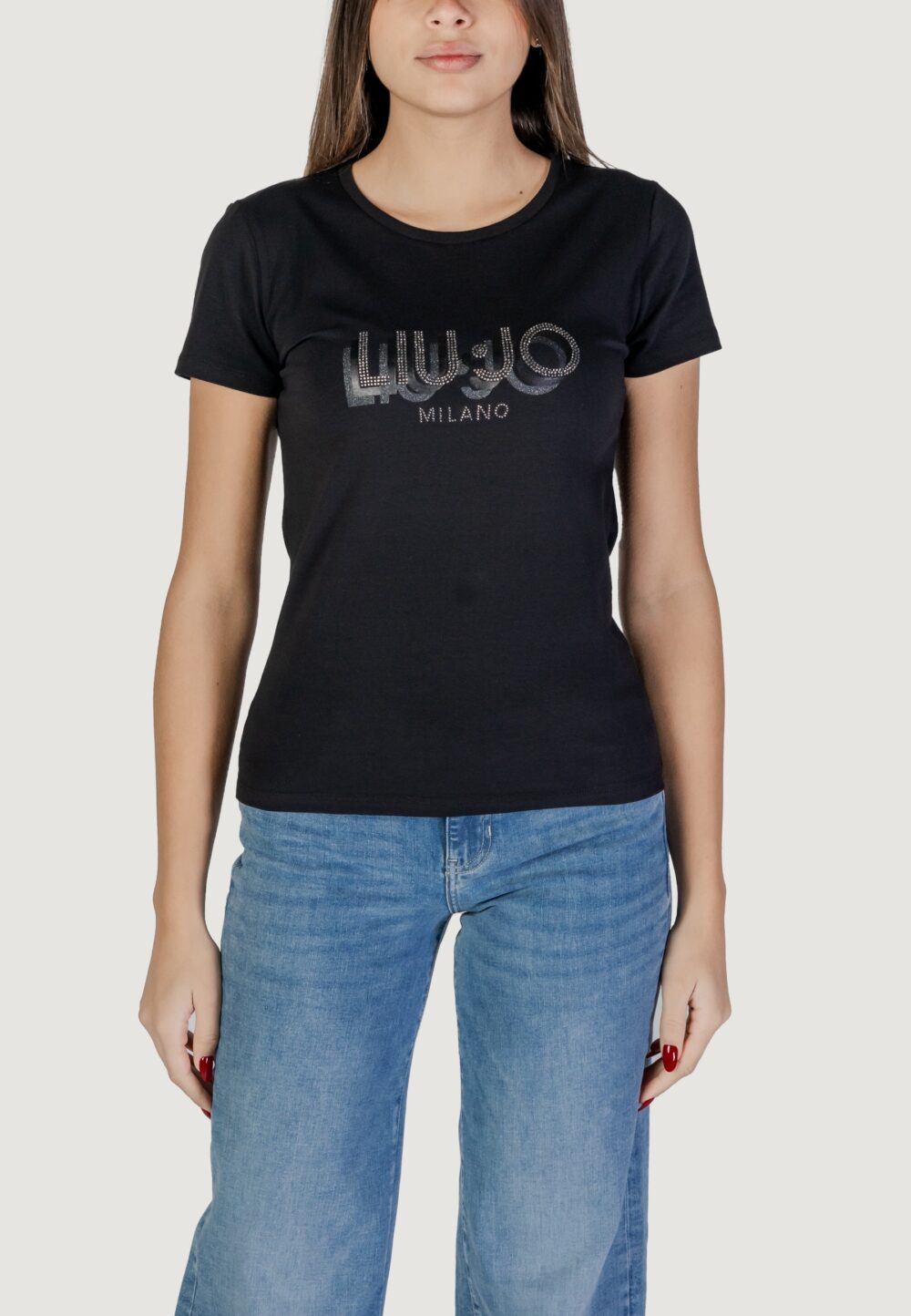 T-shirt Liu-Jo ECS MODA M/C Nero - Foto 1