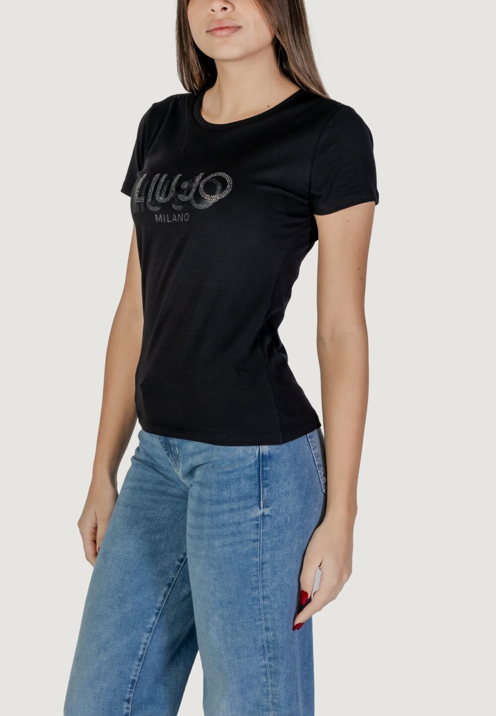 T-shirt Liu-Jo ECS MODA M/C Nero - Foto 2