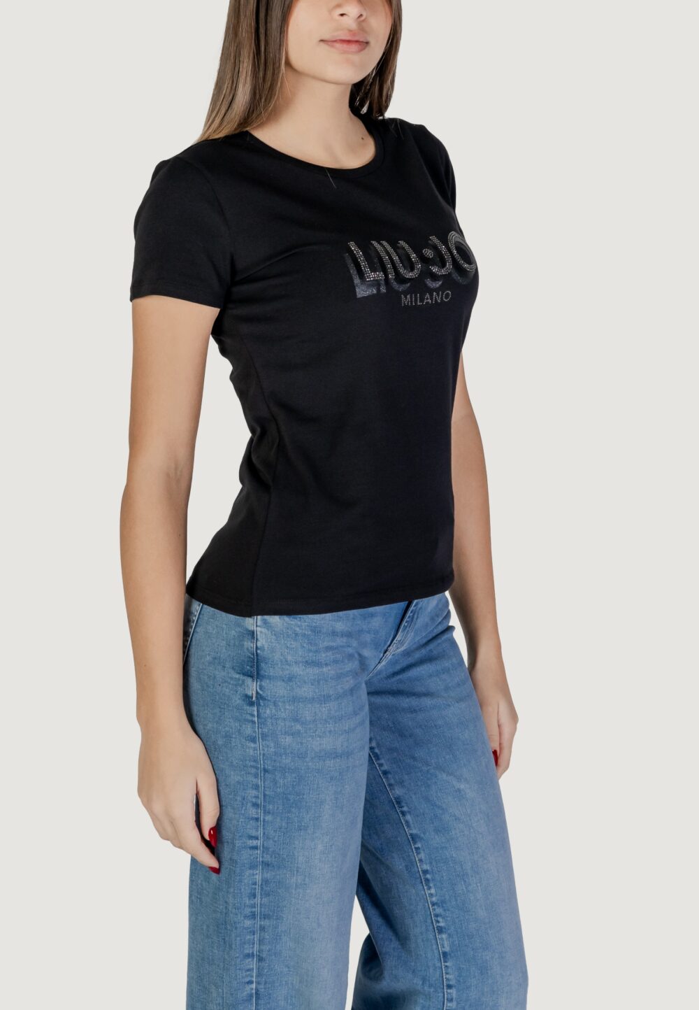 T-shirt Liu-Jo ECS MODA M/C Nero - Foto 3