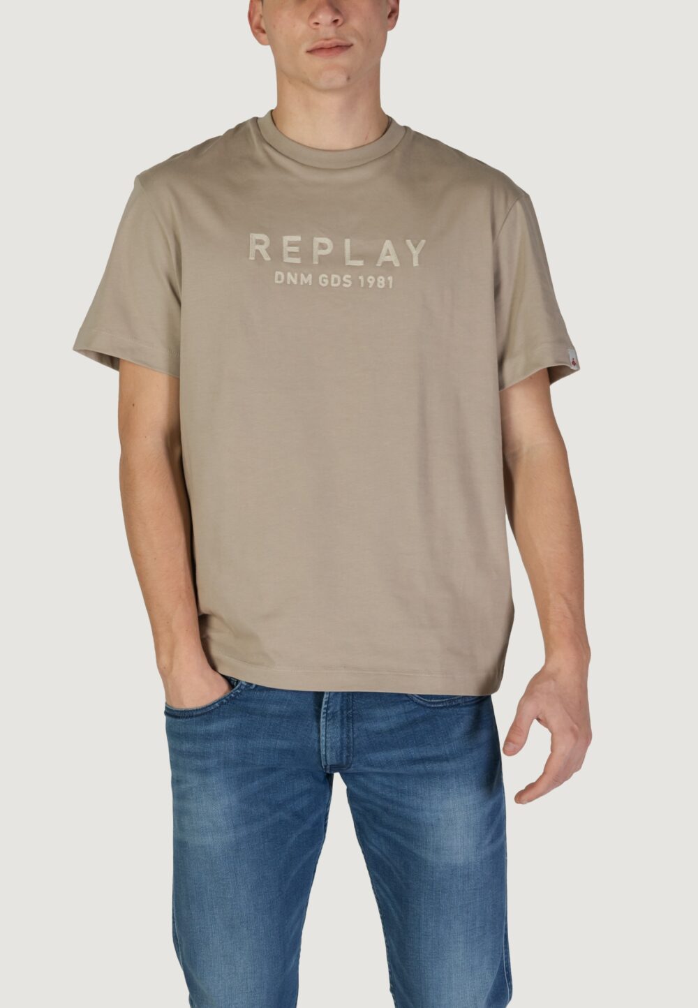 T-shirt Replay  Beige - Foto 1