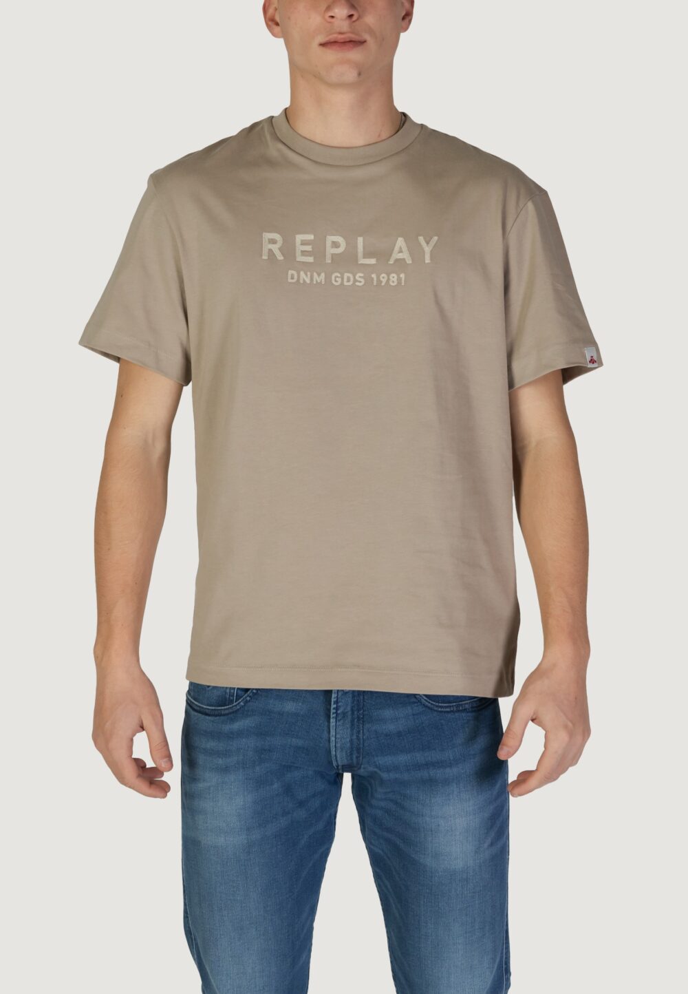 T-shirt Replay  Beige - Foto 5